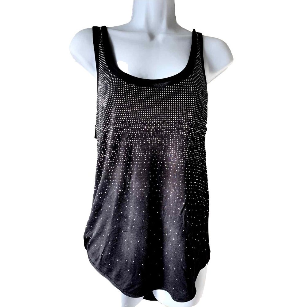 🇫🇷 UNDIZ asymmetrical black top with studs size M